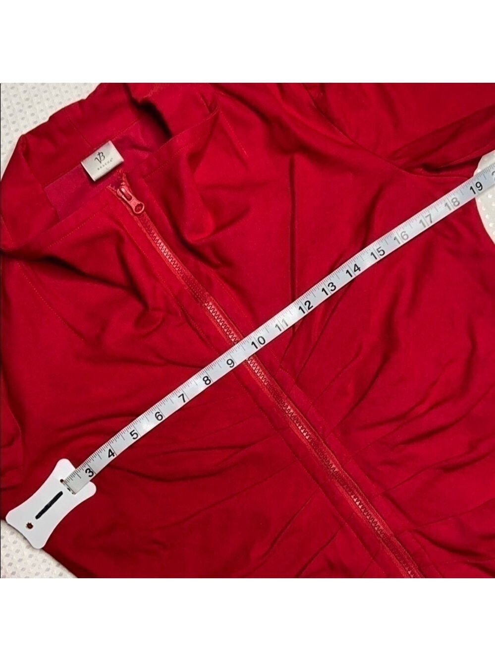 BRACHA - Red Front Zip Jacket - Picture 4 of 8